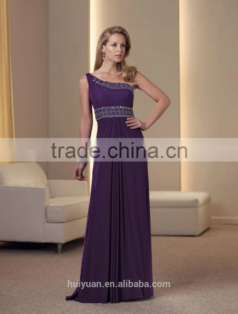 long one shoulder chiffon asymmetric evening dress patterns