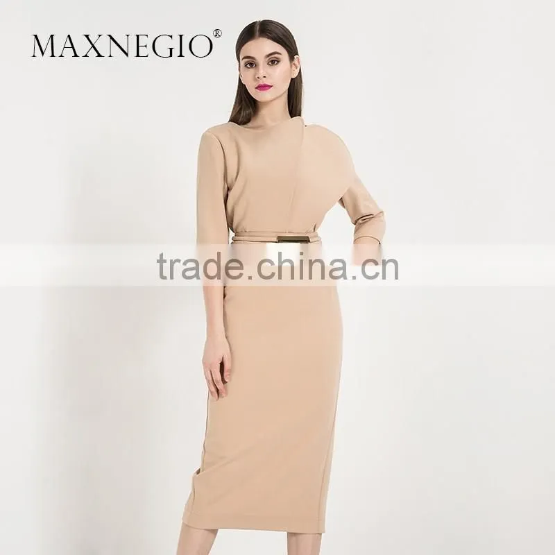 Nice design high quality guangzhou women clothes manufacturer elegant latest fashion casual dress designs 2016