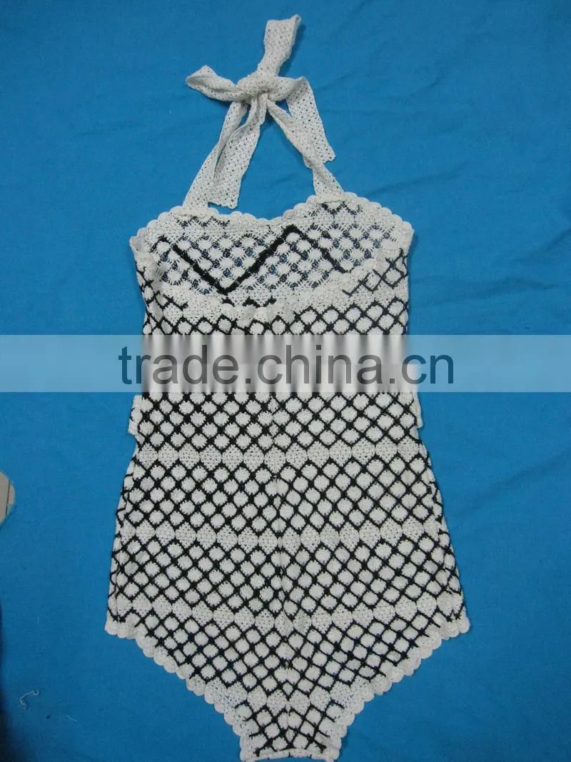 hot sexy girls beach crochet bikini set