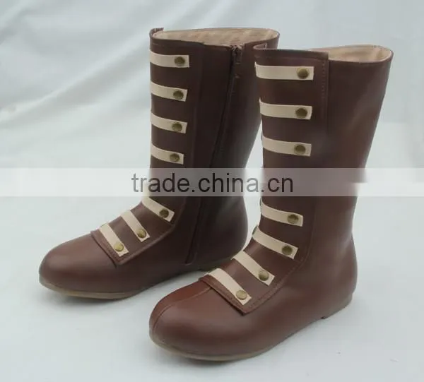 Wholesale skidproof genuine leather boots for kids