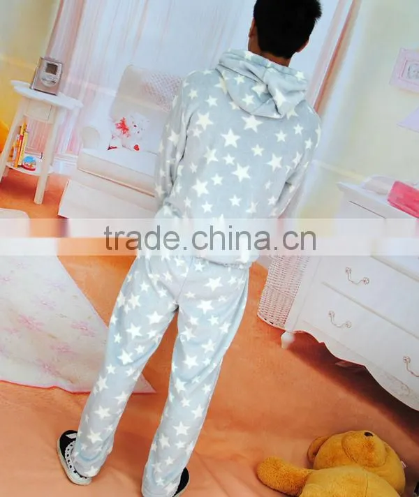 100% polyester printed coral fleece pajama