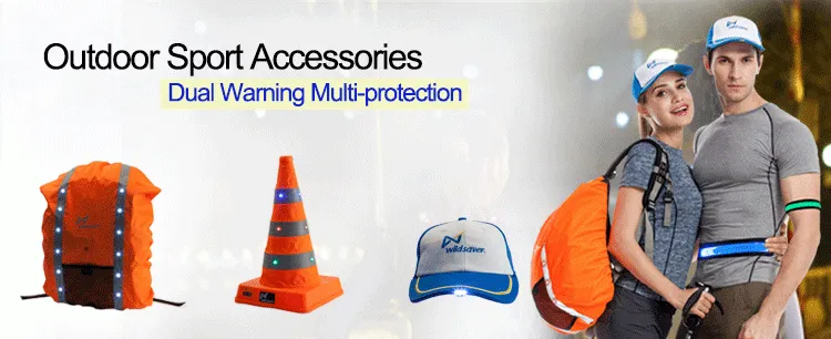 OEM hi viz LED flashing windproof jacket
