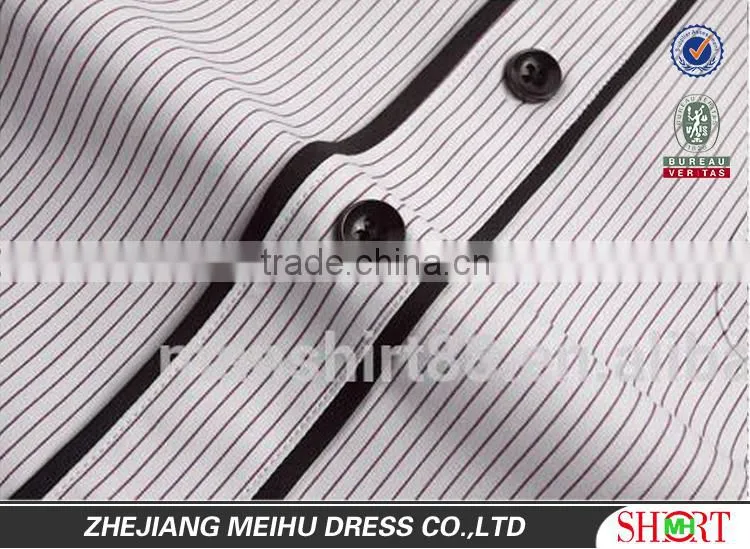 short sleeve slim fit mandarin collar shirt