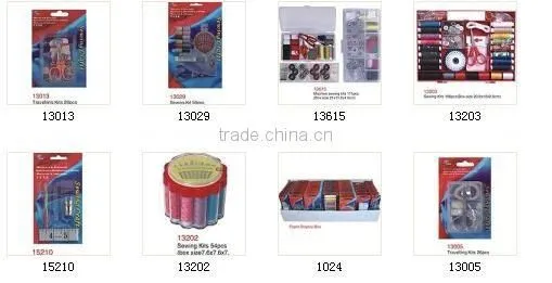 D&D Sewing Kit With Thread/ Needles/Thimble/Buttons/ Snap Fasteners/safety pins/threader/tape measure