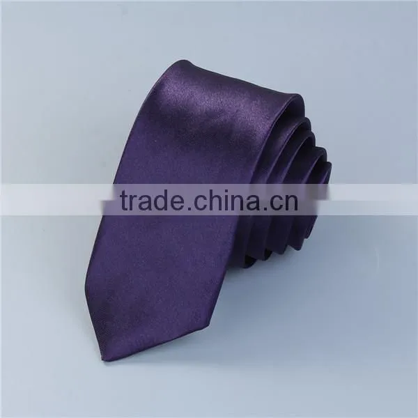 Polyester Necktie Dark Purple Man'S Tie