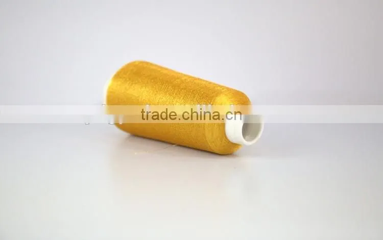 2016 fluorescent gold ms type embroidery thread metallic yarn