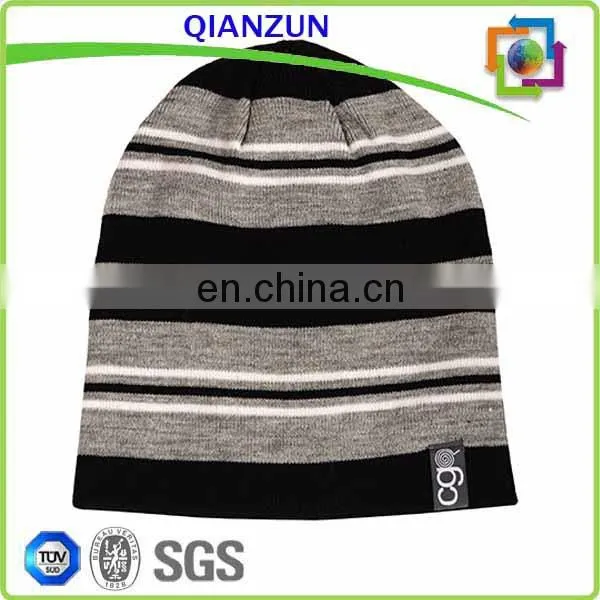 Mens Long Hat Beanie Plain Acrylic Beanie Caps/Hat