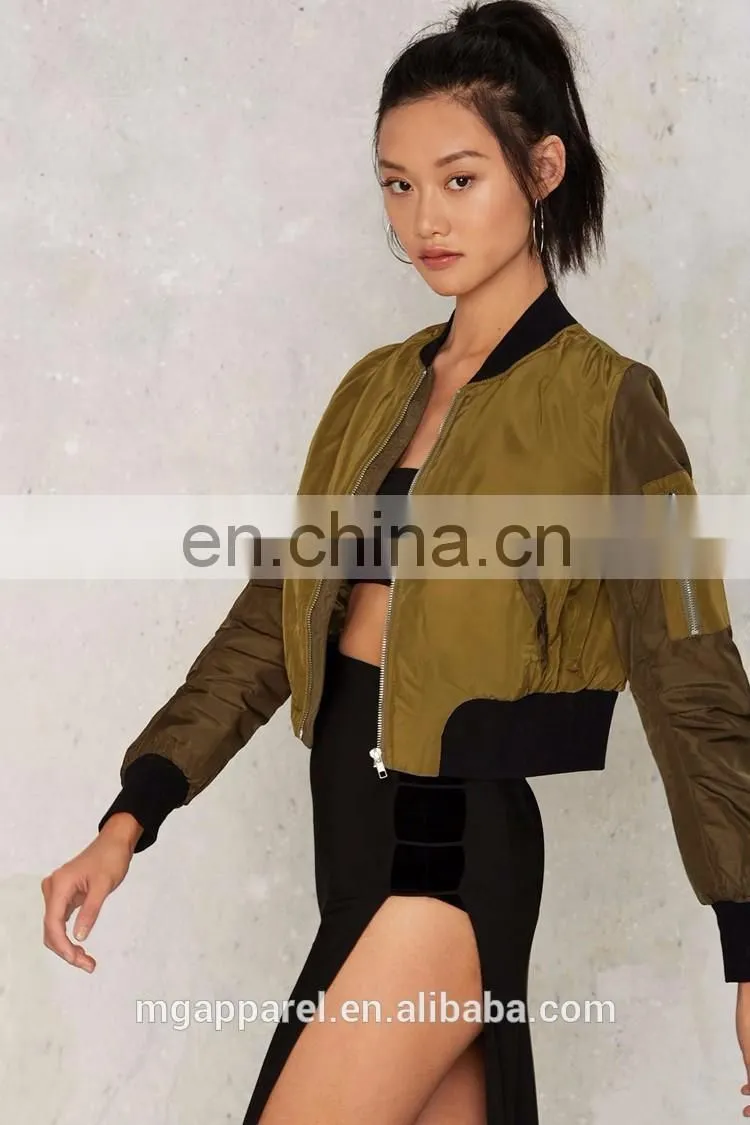 2017 Spring custom bomber jackets girls short jackets wholesale