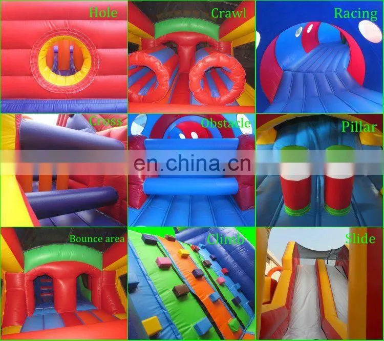 0.55mm PVC Materia Boot Camp Inflatable Obstacle Type Cheap Inflatable Obstacle Course For Sale
