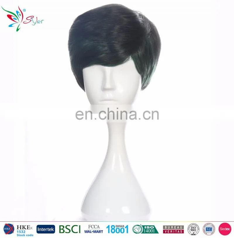 cheap wholesale brown short male wigs men wig