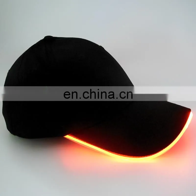 Hot-sale soft led flashing baseball cap for party event in the dark