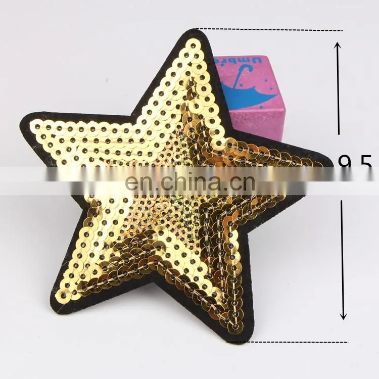 Fashion STAR Patch Sequined Kids Clothes Embroidered Iron On Patches for Clothing