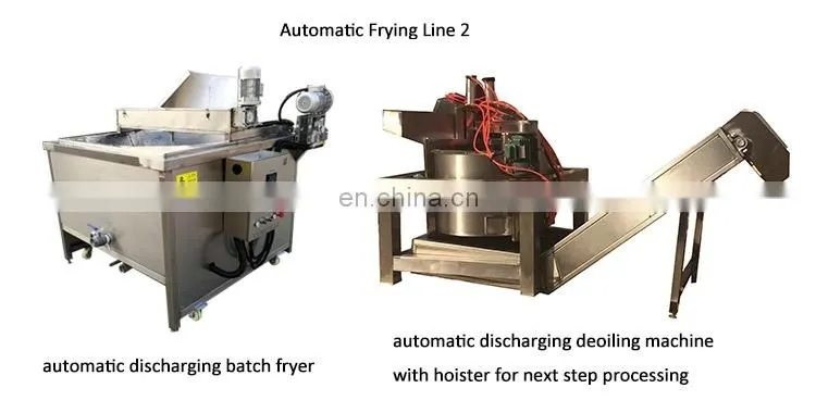 Top quality automatic potato chips frying machine onion chicken wing frying machine