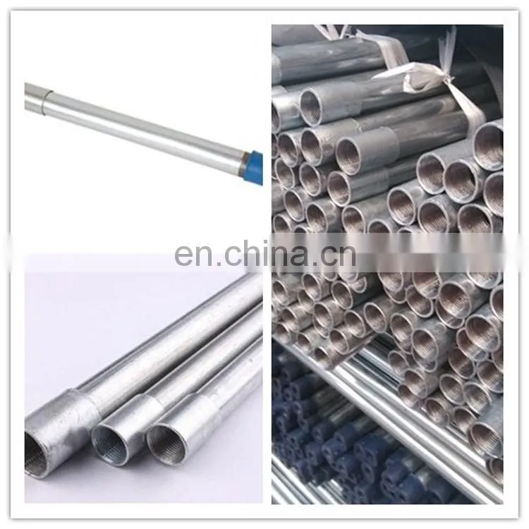 British standard hot dip galvanized steel electrical conduit pipe