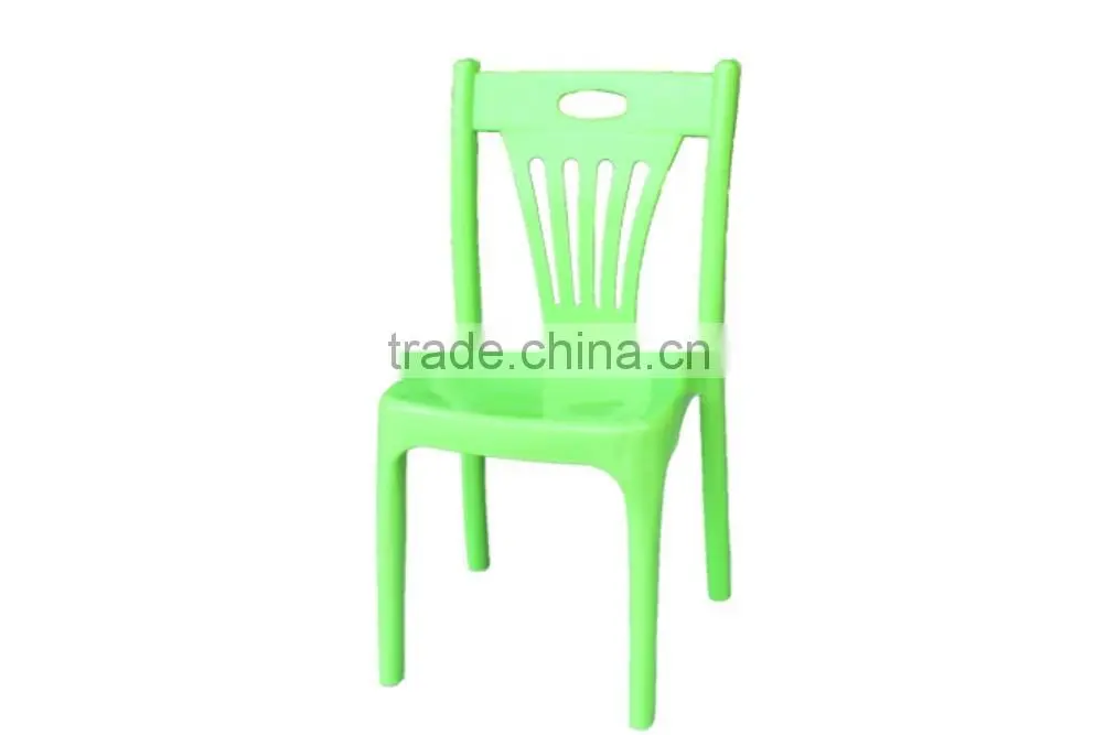 European style children plastic dining chair in restaurant