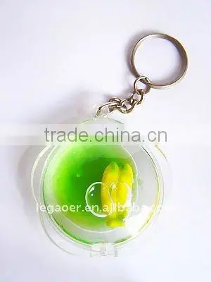 Acrylic Keychain With Sand Timer For Promotion Gifts