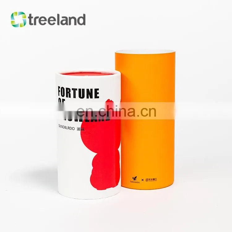Factory Packaging Paper Cans Circular Tube Box Custom Logo Applicable Cosmetic Perfume Cream Food