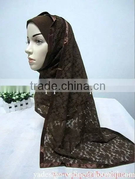 A372 Latest Islamic Head Scarf Hejab- Hijab sew with scarf