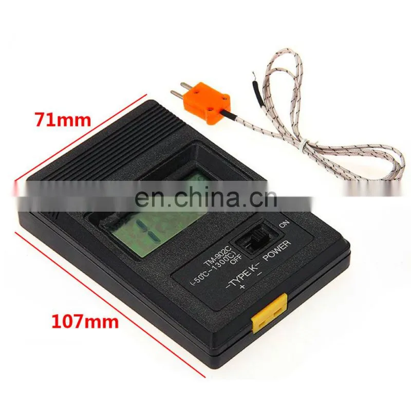 K type Industrial digital Probe thermometer TM-902C, Industrial LCD Digital Thermometer Thermo Detector