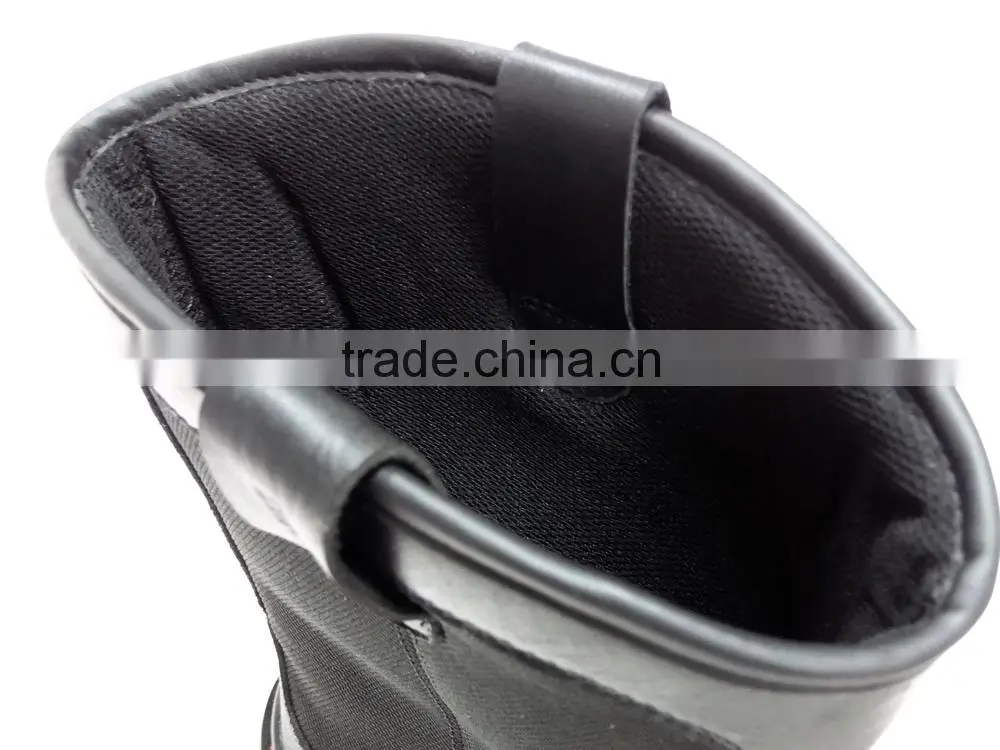High Quality Rubber sole factory leather firefighter boots