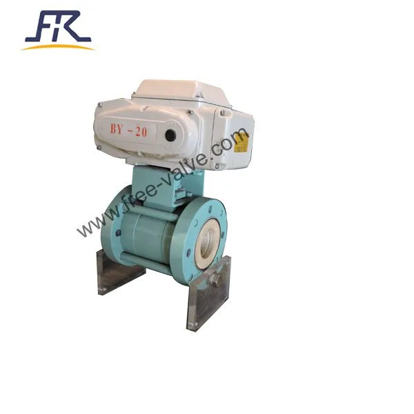 Electric ceramic lined ball valve