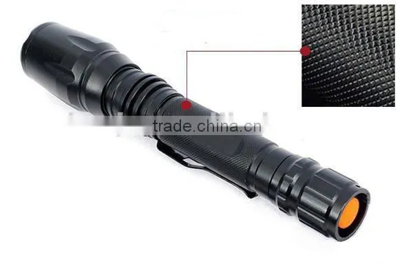 aluminum zoom cree led xml t6 torch with clip