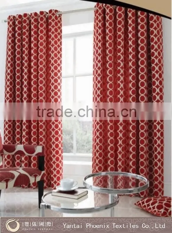 luxury fancy ready made pencil pleat window curtain