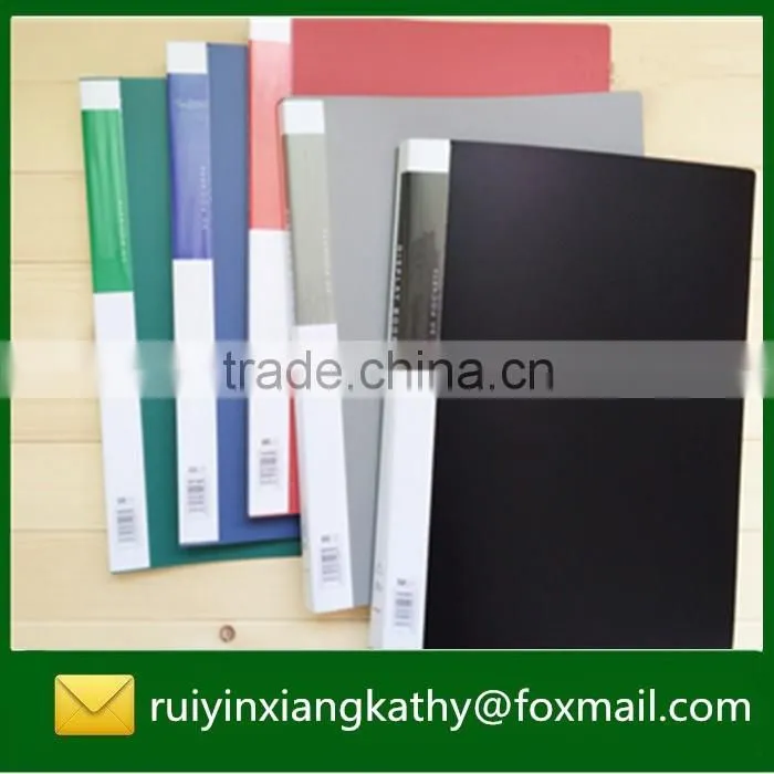Waterproof PP office stationery hard cover display book