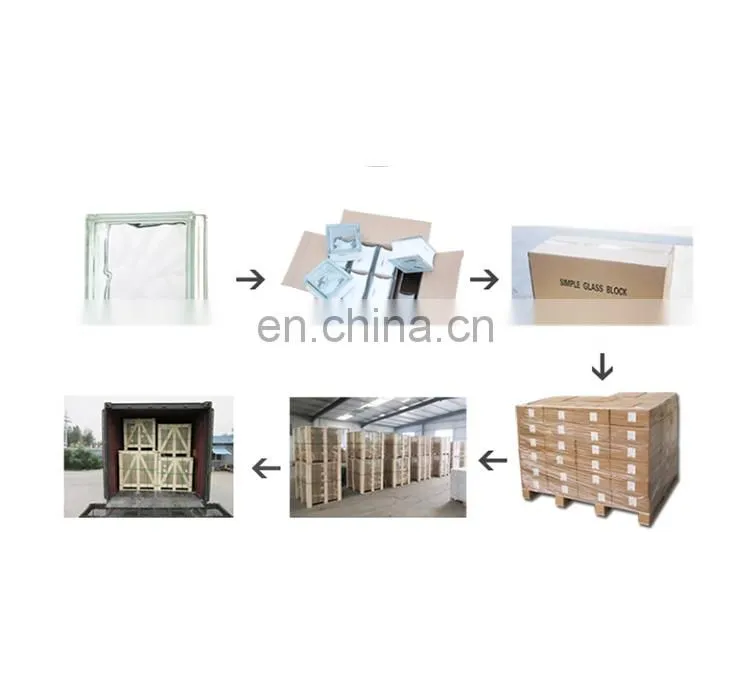 Patten Texture Eco-friendly Outdoor Wall Decorative Exterior Hollow Glass Brick