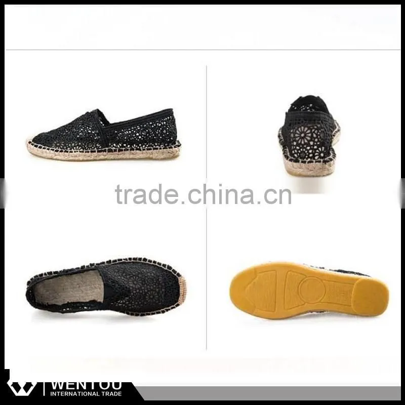 Jet set Casual Slip On Canvas Lace Espadrille