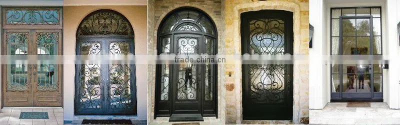 High Quality Wrought Iron Entry door