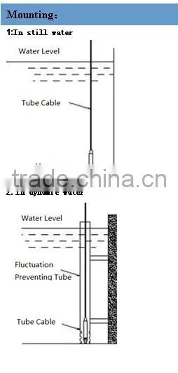 0-50m pool water level sensor well level sensor water level sensor with alarm