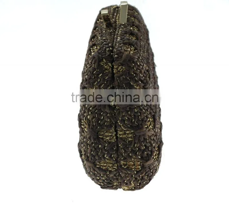 crocheted straw evening bags weave/woven