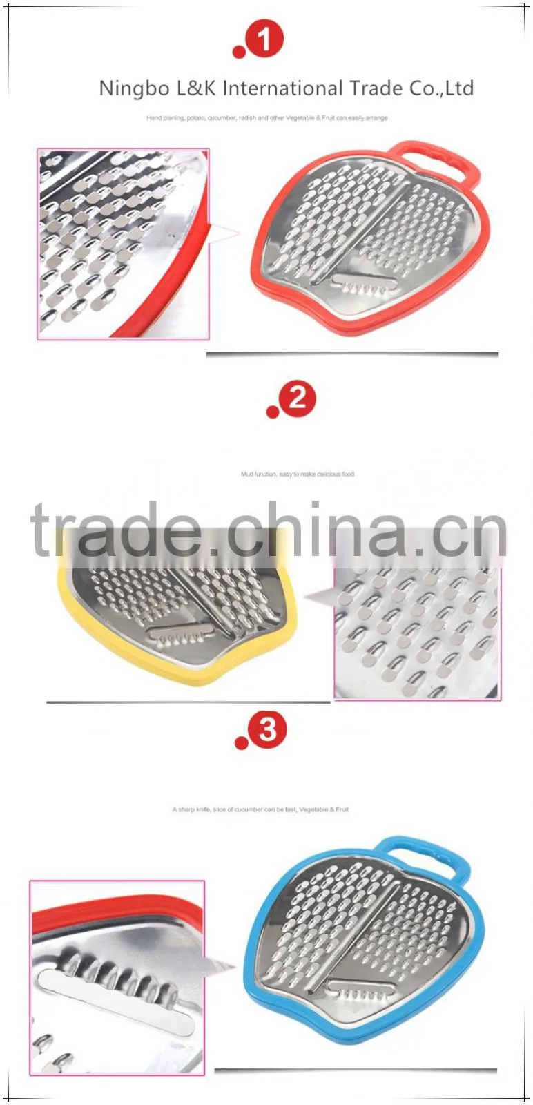 Apple shape manual vegetable peeler/grater/vegetable slicer with container