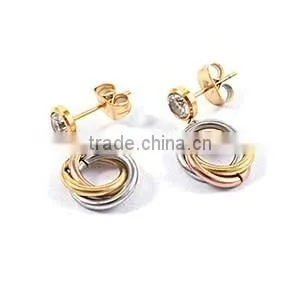 Simple gold earring designs for women