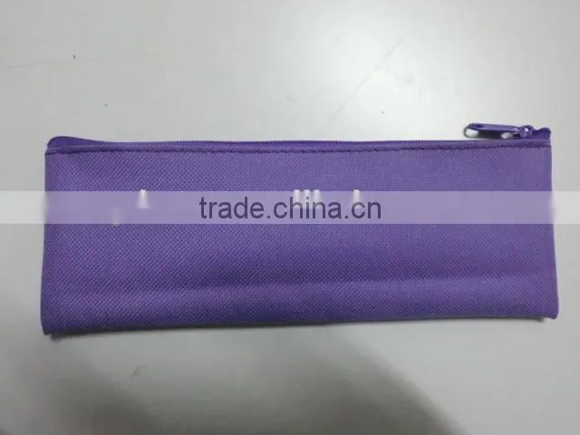 2015 Promotion customed printing 600D rectangle polyester pencil case with zipper
