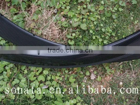 Top carbon bicycle rim 24mm with 3k UD finish