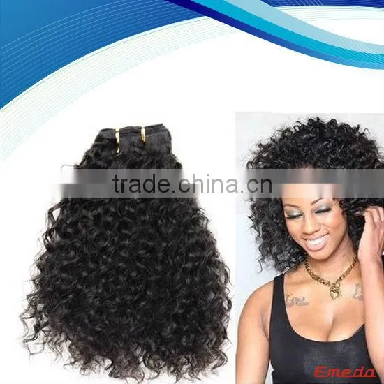 WJ002 5A grade 100% virgin kinky afro curl ombre hair extension