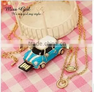 Jewelry car shaped usb flash drives stick storage devices HOT Usb 2.0 4gb-32gb
