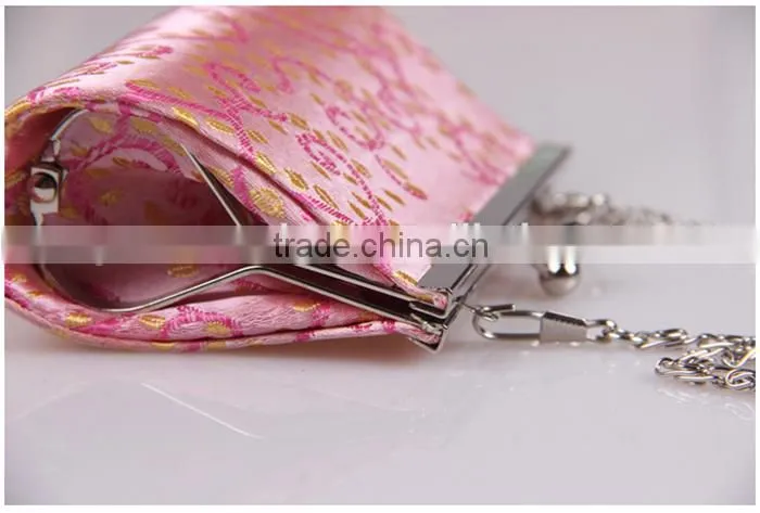Colourful silk cloth mini bag classical bride evening bag