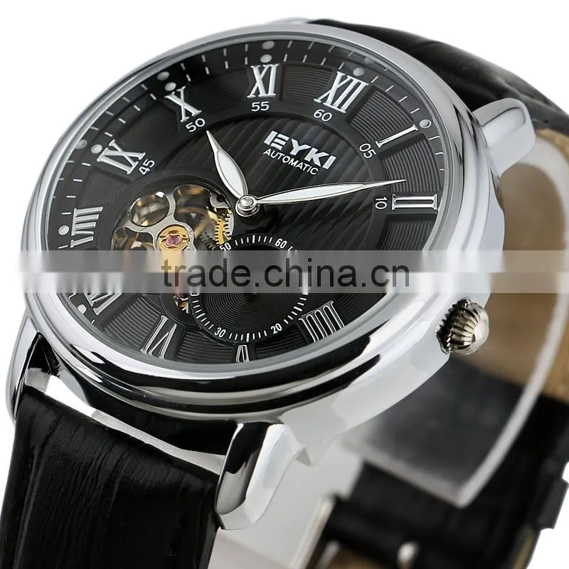 Black Men Fashion Dress Watch Mechanical Automatic Movement WM350