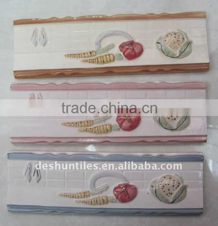 High Quality Fashion Design Ceramic bathroom border tile