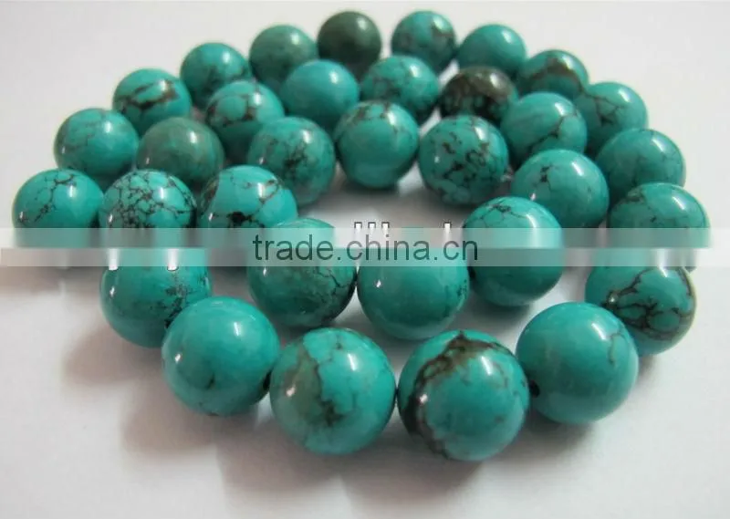 TB0430 Matte Natural Turquoise Round Beads,Matte Jewelry making beads,Dull Polished Turquoise Beads
