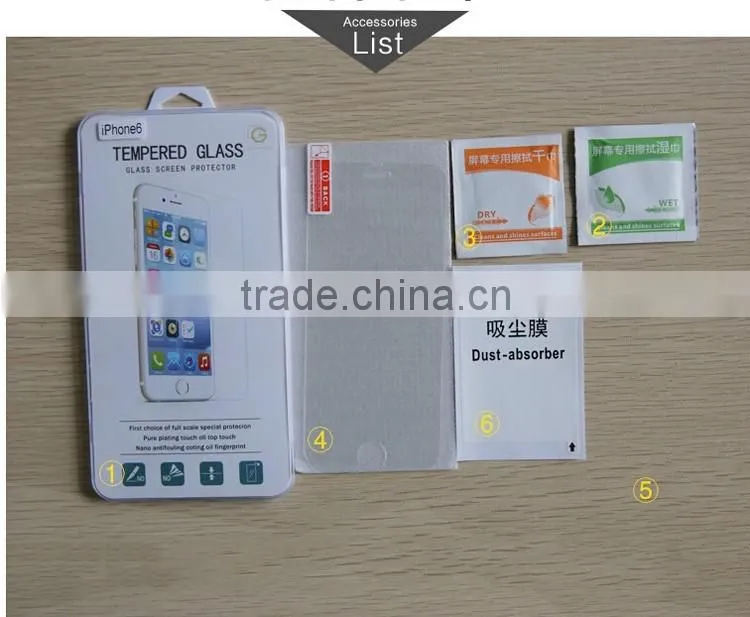 Manufacturer China Wholesale 2.5D Tempered Glass Screen Protector For IPhone 6