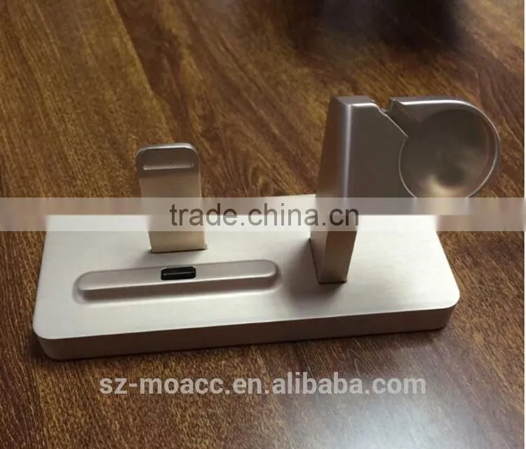 Multifunction for apple watch stand docking,Dual Purpose Stand for apple Watch & for iPhone