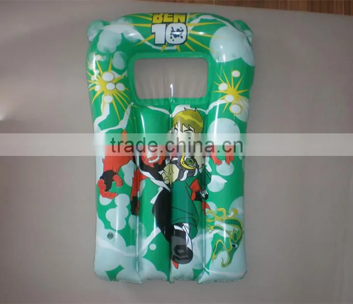 Inflatable transparent surfboard