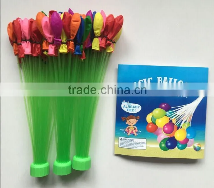 2016 Hot sale summer season water games magic water balloons 111pcs balloons