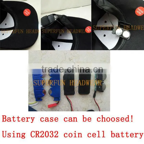 hot sale 2013 year camoflage LED light sun visors caps and hats