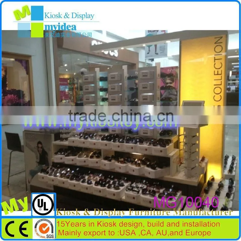 low price sunglasses kiosk,sunglasses display stand/rack/case