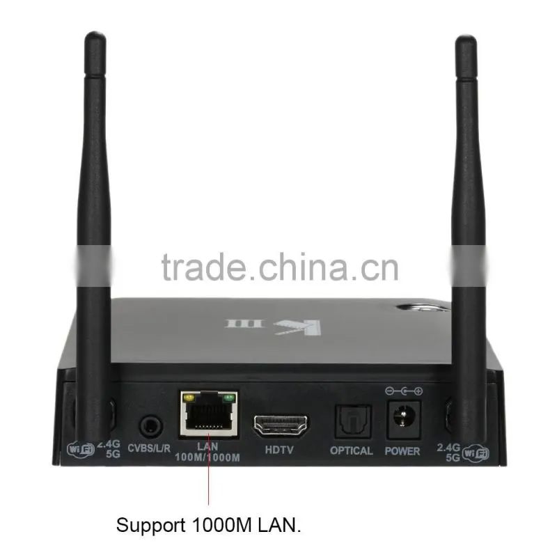 Vensmile KIII Amlogic S905 2GB/16GB Android 5.1BT4.0 Fully KODI 16.0 4k Android tv box KIII Amlogic S905